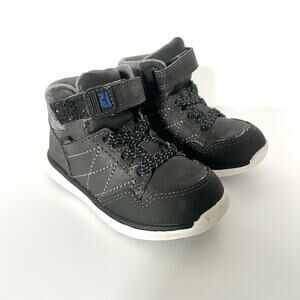 Stride Rite M2P Made To Play Black Saul High Top Washable Shoe Sneaker 6.5 W